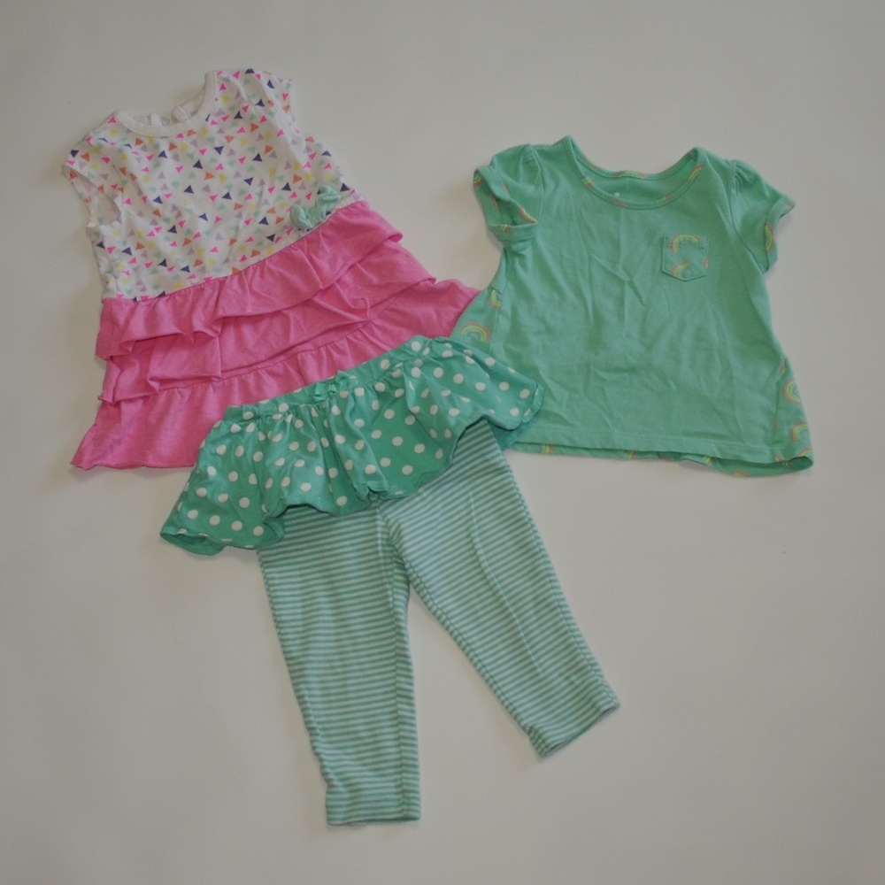 Carter 12 Month Girls Outfits Dresses 4113 - Picture 2 of 7